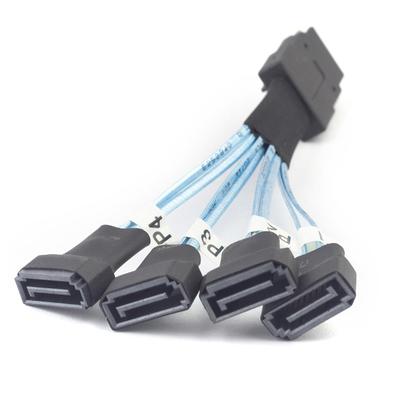 Mini Sas Sff-8087 To 4X Sata Male 3.0 Ssd High Speed Data Transfer Cable 1 To 4