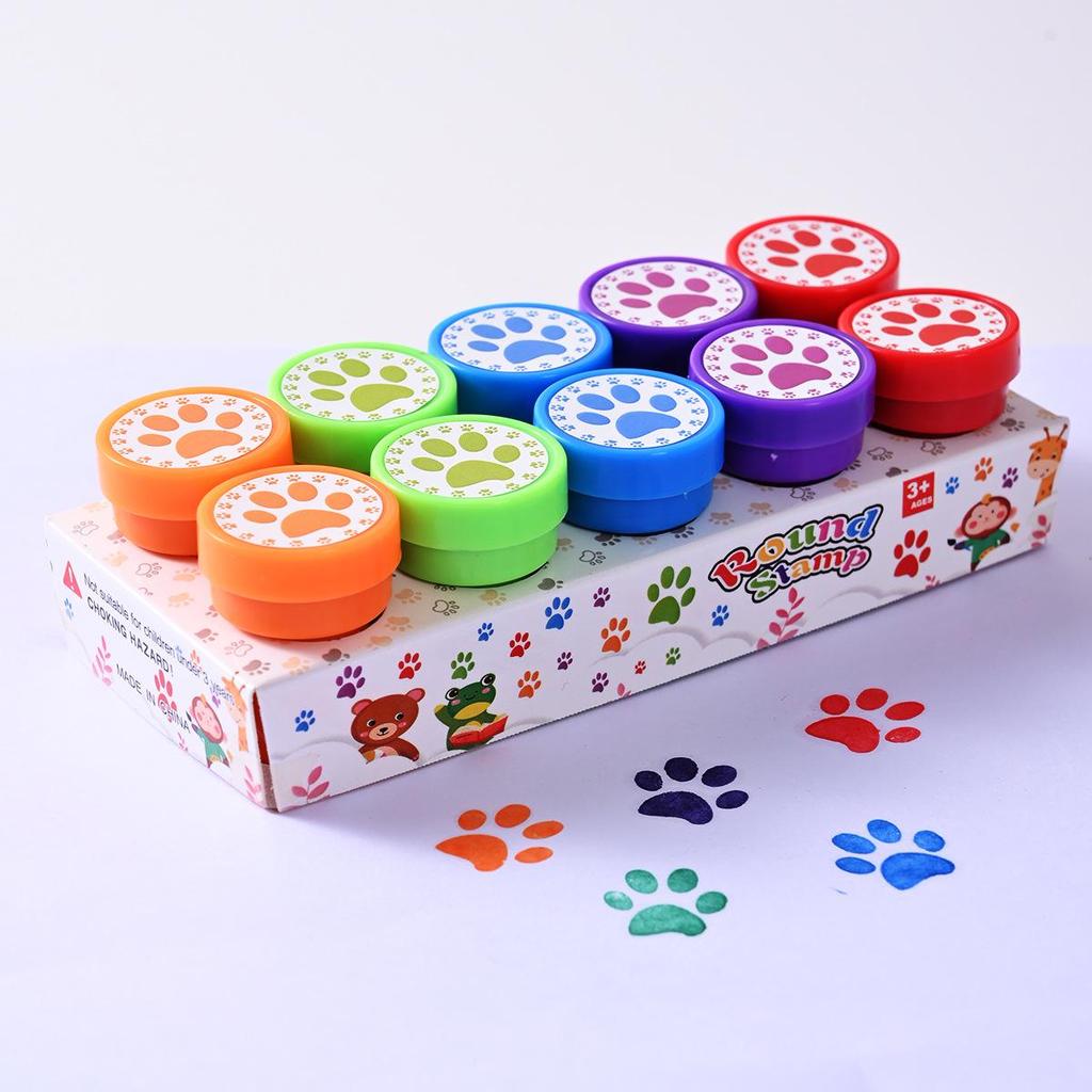 Children's Fun Animal Stamp Set: Valentine's Day & Christmas Edition