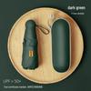 Ultra-Light Black Capsule Umbrella: Sun and Rain Protection