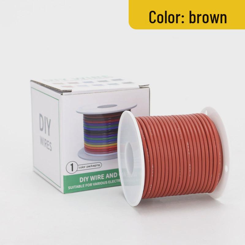 High-Temperature Resistant Silicone Wire for Lithium Battery Connections (14-30 AWG)