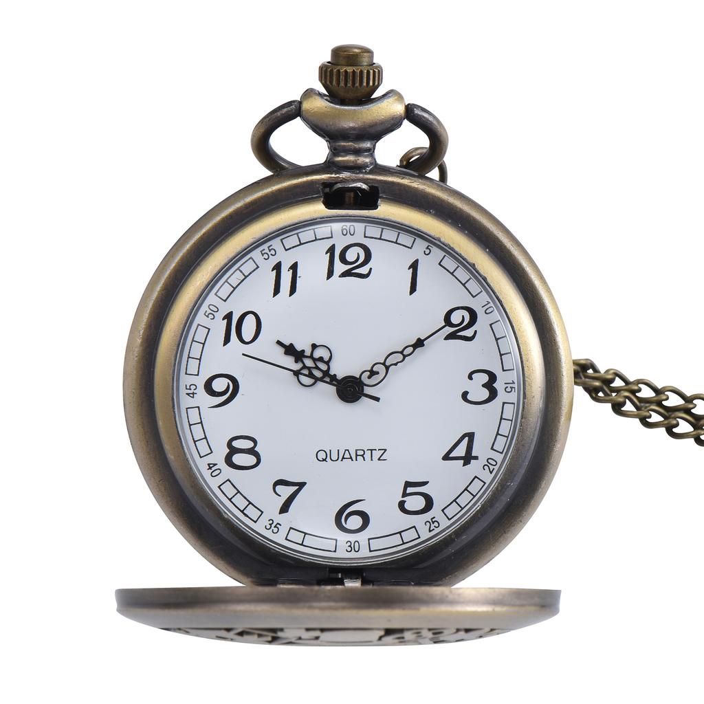 Vintage pavučina ve tvaru srdce Křemenné kapesní hodinky Náhrdelník Přívěsek Hodiny Suvenýr Dárek pro muže Ženy