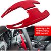 Steering Wheel Shift Paddle Extended Shifter Trim Cover For Ford Mustang 2015 2016 2017 2018      Interior Decoration Accessories Aluminum Alloy (Red