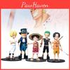 One Piece 5pcs Role Pvc Toy Model Desktop Decoration Children Christmas Gift