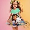 3D Printed Fashion Cartoon Pattern Cute Short Sleeved Dress Cosplay Youth Girl Clothes Gabby's Dollhouse Sea Clothes Sweet