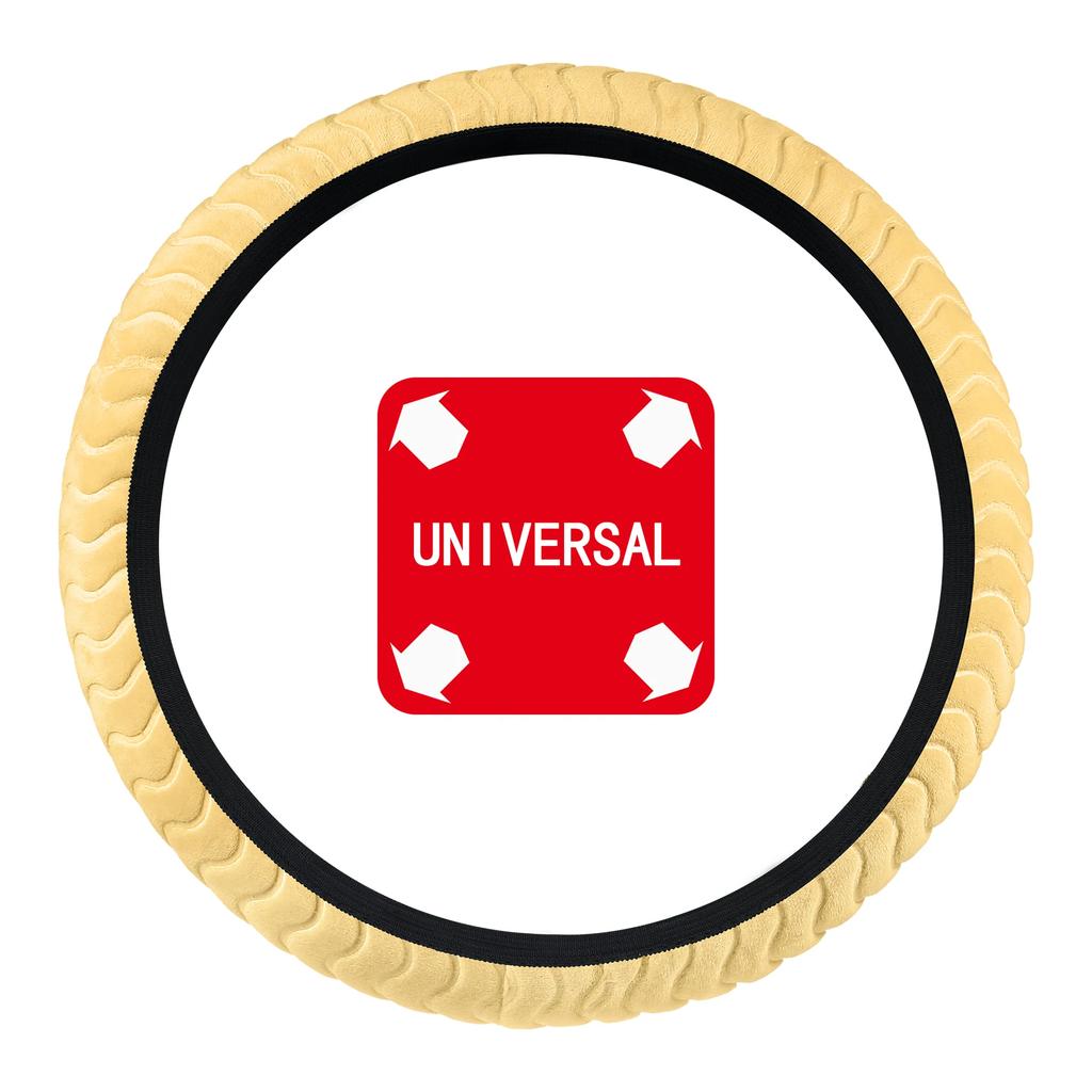 Car Steering Wheel Covers Premium Soft Fur High-density Warm Plush 38CM Auto Steering Wheel Plush Decoration Cover