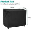 Extend Lifespan Movable Dining Cart Cover BBQ Table Cover Dust Protection Full Coverage Sunlight Protection Tear-Resistant Patio