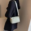 Chic Vegan Crossbody Bag Minimalist & Fashion-Forward PU Shoulder Bag for Women Simple and Versatile Small Square Bag
