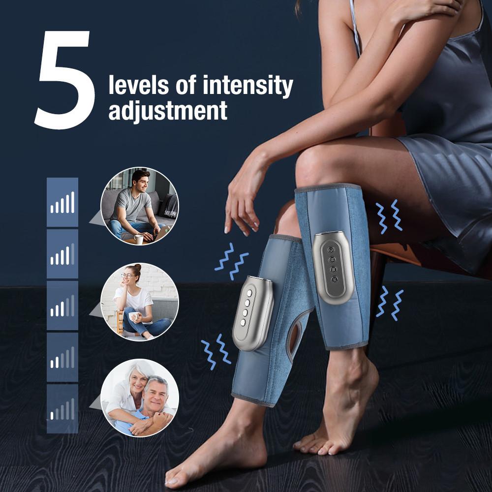 Blood Circulation Leg Air Compression Massager New Wireless Electric Calf Massager Kneading Air Pressure Leg Massager