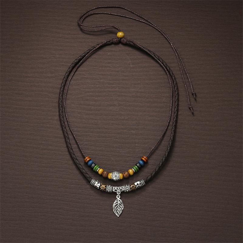 Ethnic Style Bead Neck Chain With Shell And Starfish Decor For Women Spring
