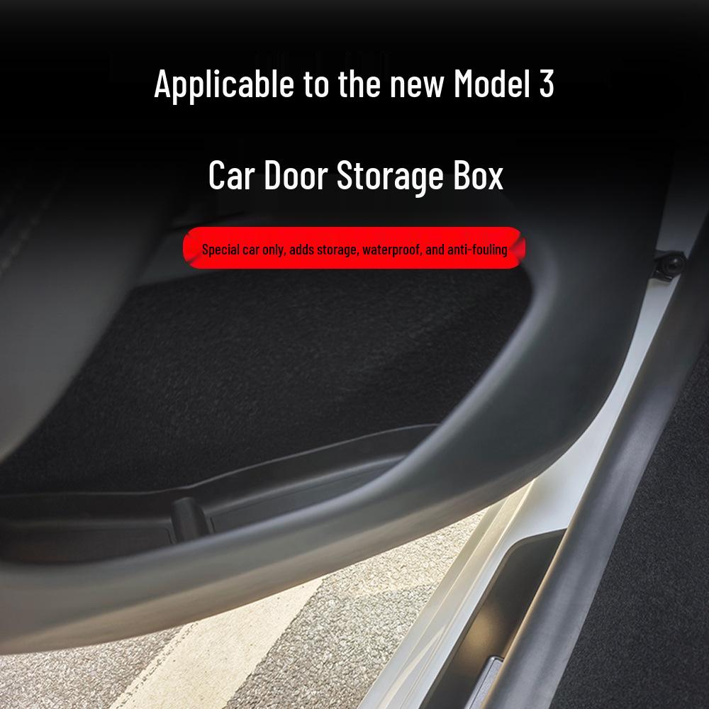 Upgraded 4-Piece TPE Waterproof Storage Box Set for Tesla Model Y