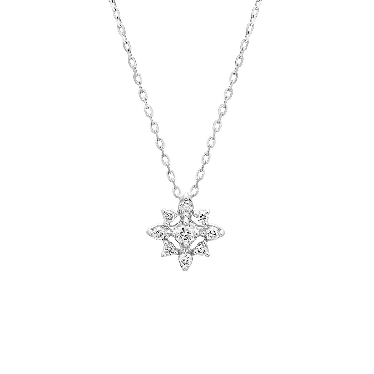 

Diamond K18 White Gold Necklace 151921123202 canal4℃ (WG)