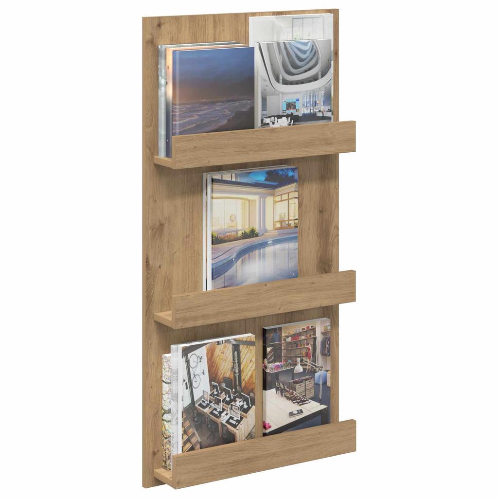 Magazine Shelf Artisan Oak 51 x 11 x 102 cm Particleboard
