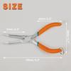 LEONTOOL Needle Remover Mini Pliers with Bent Lead Fishing Professional Precision Accessory Handmade Safety Jewelry DIY Pliers, Bent-Type, Bent-Nose