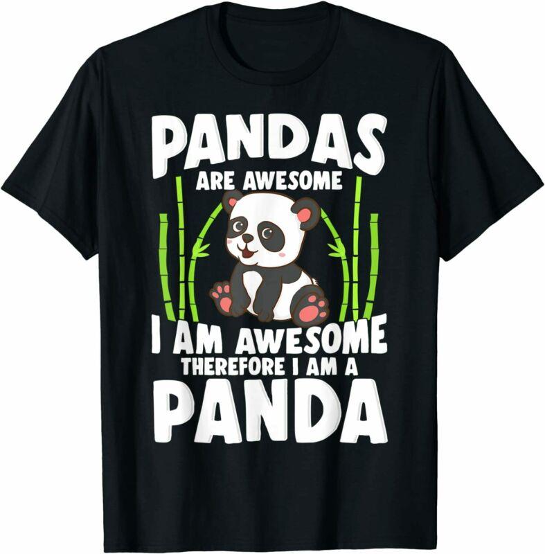 Panda Shirt Cute Panda T-shirts Pandas 