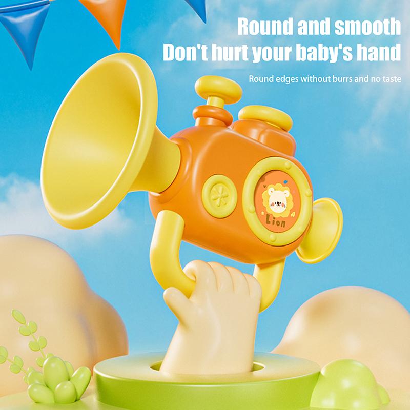 Oral Muscle Pronunciation Training Little Horn Baby Trumpet Toys Can Play Musical Instruments Early Education Specific Whistle