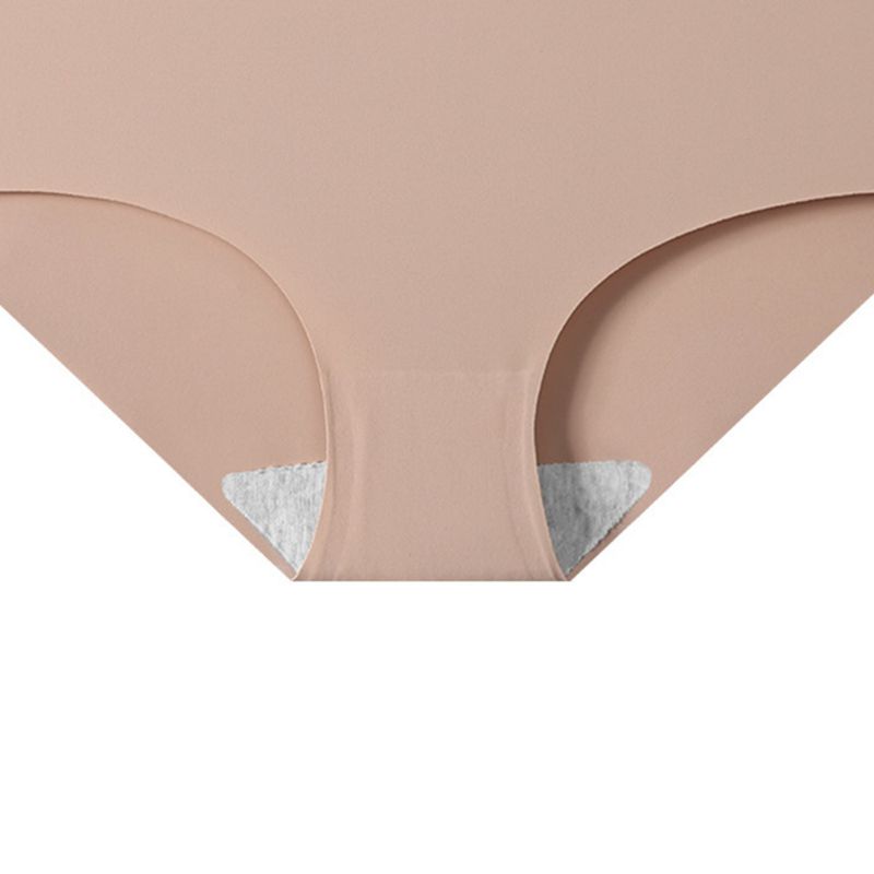 Women Solid Color Comfortable Antibacterial Briefs