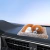 Sleeping Dog Plush Toy with Squeaky Sound & Bamboo Charcoal Bag