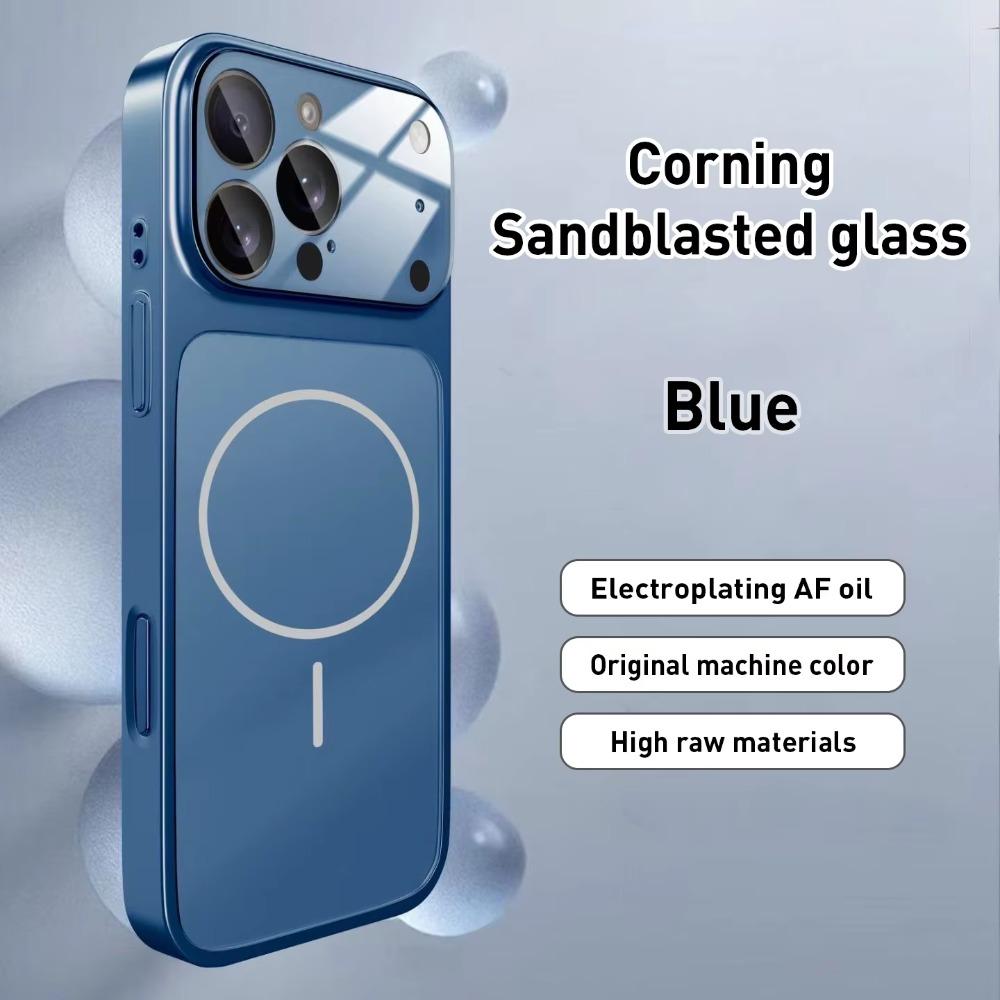 Original Nano AG Tempered Glass Matte Magnetic Case For iPhone 17 Pro Max Air 16 Plus 15 14 13 12 11 Phone For Magsafe Cover