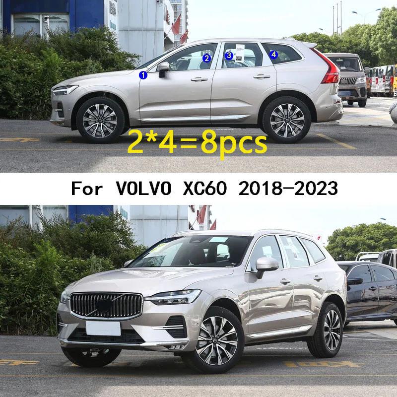 Car TPU/Glossy Mirror Pillar Post Cover Door Trim Window Stickers Accessories  For VOLVO XC60 2018