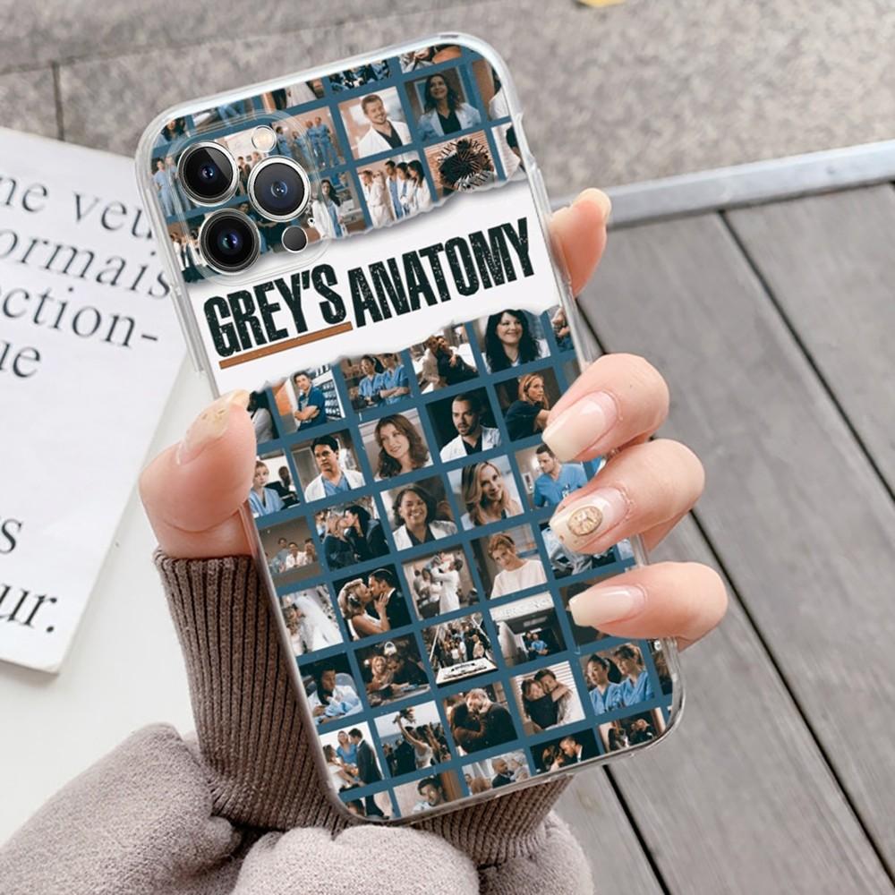 

Grey Anatomy Phone Case For IPhone 16 15 14 13 12 Mini 11 Pro XS Max X XR SE 6 7 8 Plus Soft Silicone Cover iPhone 12