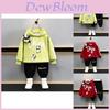 Trendy Boys Spring Outfit 2024 Cartoon Style Two Piece Set For Kids Aged 3 To 8