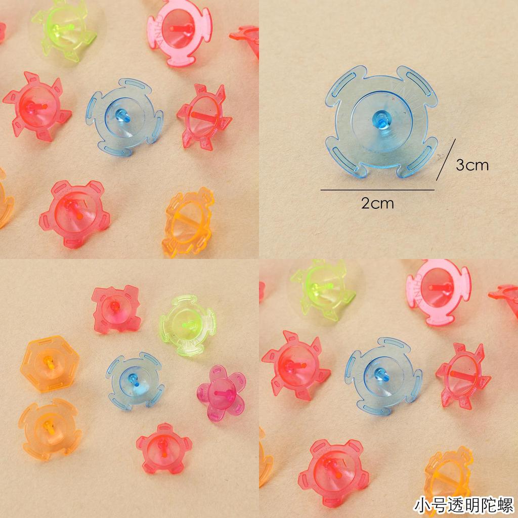 Plastic Hand Twist Transparent Gyroscope Toy For Kids Play And Collection
