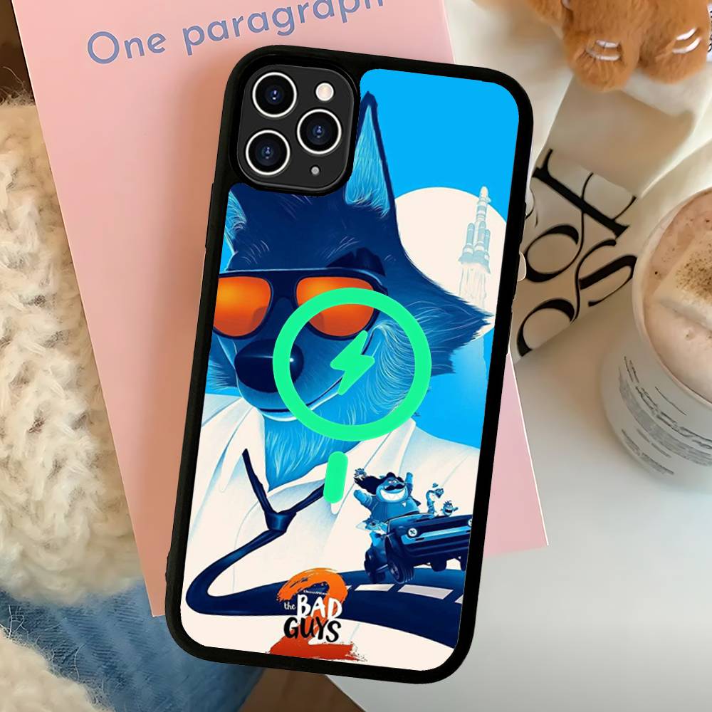 Funny Anime The B-bad G-guys Phone Case Magnetic Case For IPhone 16 14 13 12 11 15 Pro Max For Magsafe Wireless Charge Cover