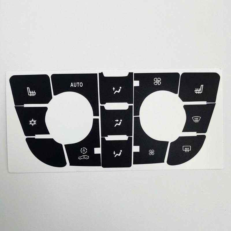 Car A/C Control Button Radio Button Repair Decals Decorative Sticker For Opel Astra J / Buick Regal Interior Accessories