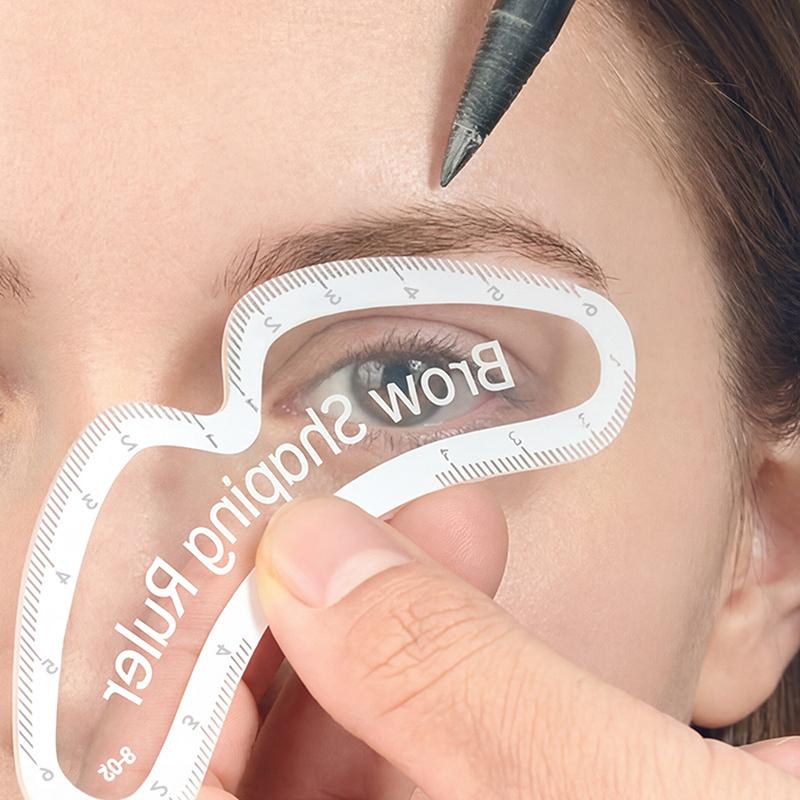 1Pcs Brow Mapping Ruler Eyebrow Shaping Ruler 1 Minute Fast Drawing Design Brow Easy Tool Microblading Permanent Makeup Stencils