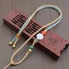 Adjustable Agate and Jade Pendant Necklace Chain for Men and Women