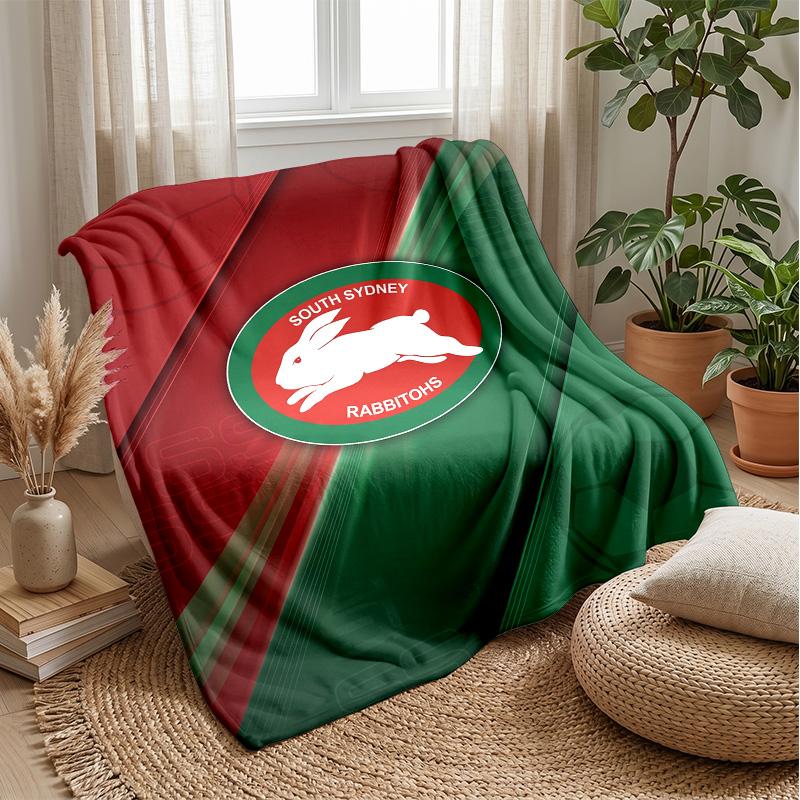 Coperta in Pile Flannel South Sydney Rabbitohs Coperta Calda e Accogliente per Divano Letto Viaggio Uso in Tutte le Stagioni
