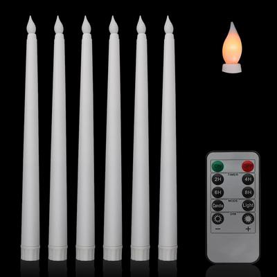 Kegelkerzen LED Hohe Kerzen Flammlose Kegelkerzen Mit Fernbedienung Tischkerzen Warm Für Hochzeit Valentinstag Party