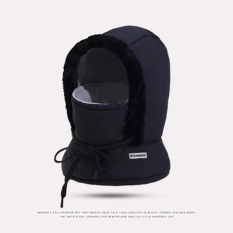 Winter warm sub, ear protectors, velvet, thickened cold-proof mask, scarf integrated cycling windproof cycling hat
