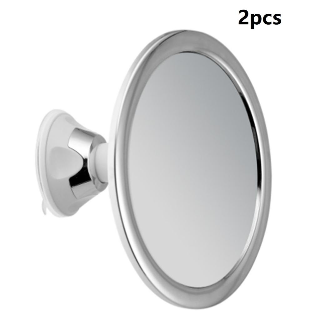 360° Rotates Fogless Makeup Mirror With Holder Suction Cup Shower Shave Round Mirrors Bathroom Washroom Beauty Mirrors