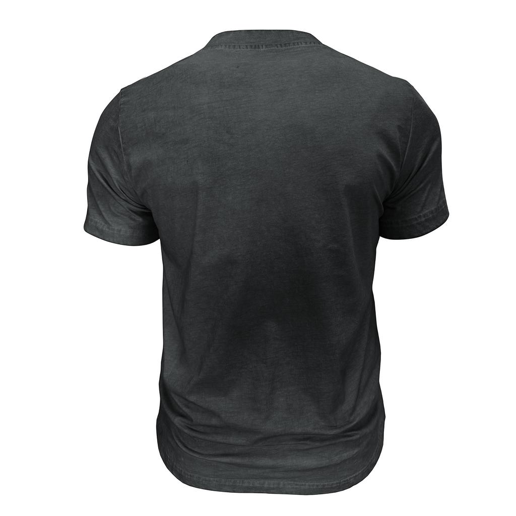 Men Henley Neck Short Sleeve T Shirt Casual Pocket Design Button Up Lightweight Soft Fabric Top for Daily Wear