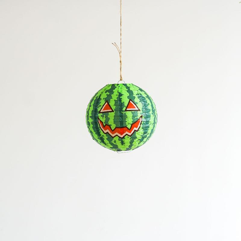 Halloween Pumpkin Paper Lantern Bat Spider Skull Hanging Lamp For Bar Mall Window Home Party Atmosphere Decor Ornament