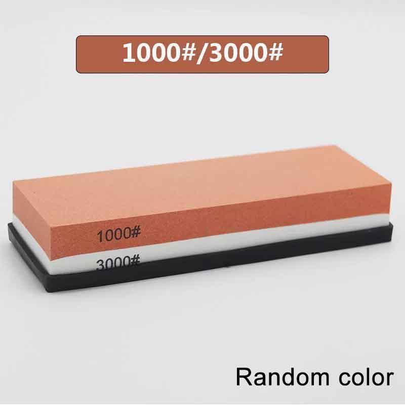 400/1000/3000/4000/8000 Grit Whetstone Knife Sharpening 2 Side Carbon Steel Sharpener Knife Chisel Honing Angle Guide as the picture
