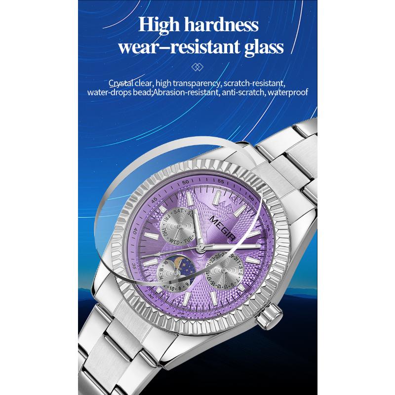 MEGIR Brand Mens Business Luminous Quartz Watch Classic Waterproof Calendar Creative Clock Male Personalized Wristwatch