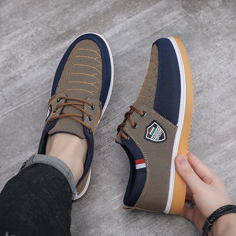 Hot Brand Old Beijing Cloth Shoes Men Breathable Canvas Oxford Shoes for Men Comfortable Flat Loafers Sneakers Men Casual Shoes