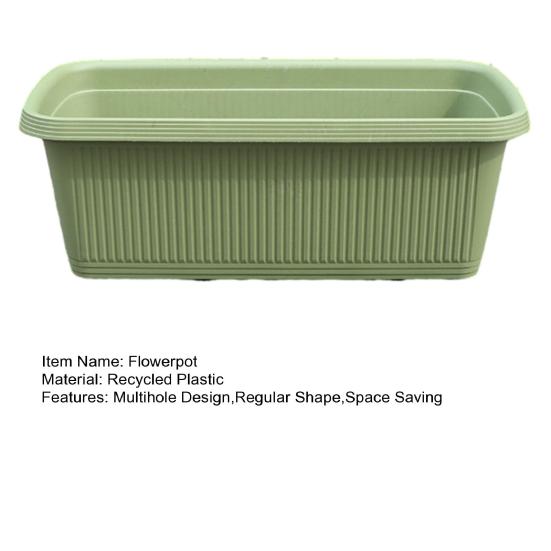 Flowerpot with Porous Drainage Design for Healthy Vegetable Growth Deepened Widened Pot Durable Material Ideal for Leeks Lettuce Chives Balcony Garden