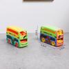 Dollhouse Mini Double  Bus Toy Colorful Model for Kids Room Play Accessories Educational Childrens Gift