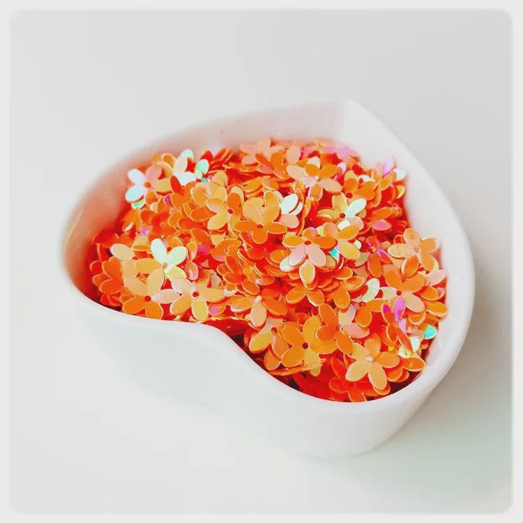 Yaleduo 10mm Wklęsła Koralik Śliwkowy Pięciopłatkowy Cekin do DIY Kostiumów Dziecięcych i Haftu.