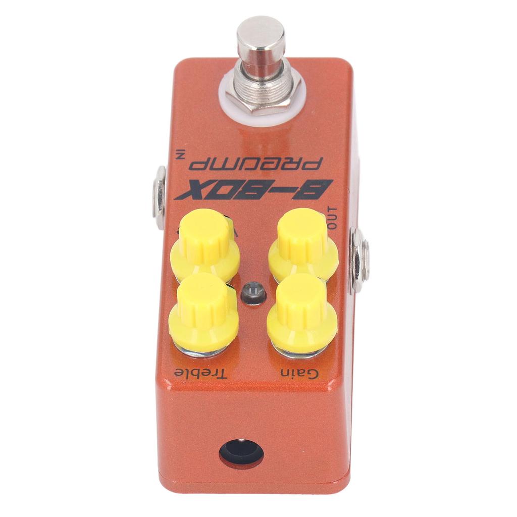 B Box Preamp Pedal Mini Single Effect with Overdrive Function Electric Guitar Replacement Parts Accessories