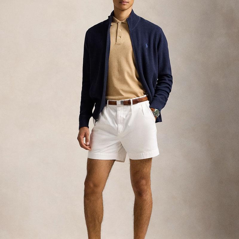 Polo Ralph Lauren Ribbed Half-Zip Knit Sweater Men Tops Dark-Blue MNPOSWE16821822-410