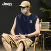 Herren JEEP 220G Schwer Baumwolle Lässig Atmungsaktives Tanktop