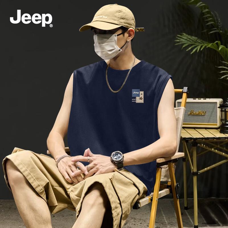 Herren JEEP 220G Schwer Baumwolle Lässig Atmungsaktives Tanktop