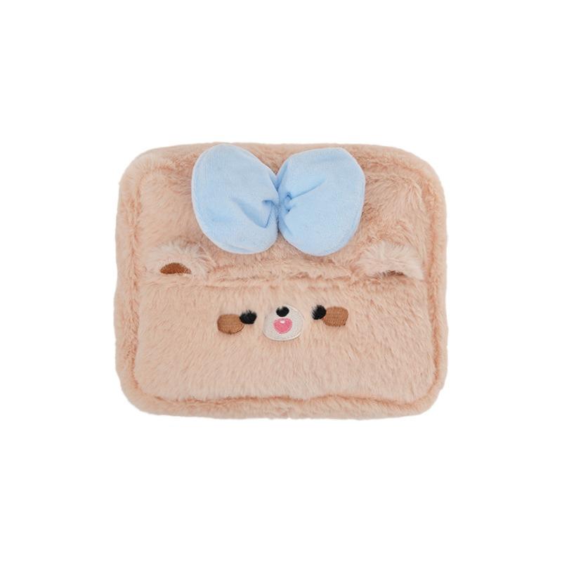 Car Tissue Box Premium Sense Cute Creative Bear Rabbit Hanging Armrest Drawer Box Sun Visor Car Inner Draw Paper Box Tissue Bag