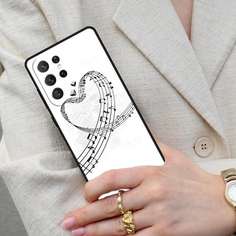 Piano Keys Music Keyboard Cell Phone Case for Samsung Galaxy S26 Ultra S25 S24 S23 S22 S21 S20 Note10 Cover