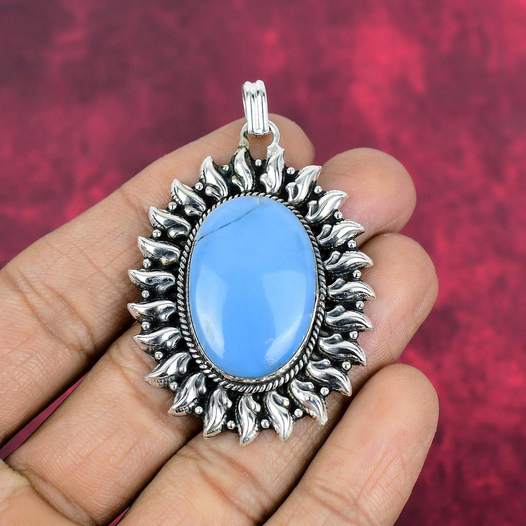 Owyhee Opal Pendant, 925 Solid Sterling Silver Jewelry, Gemstone Pendant, Gift For Her Handmade Dainty Jewelry