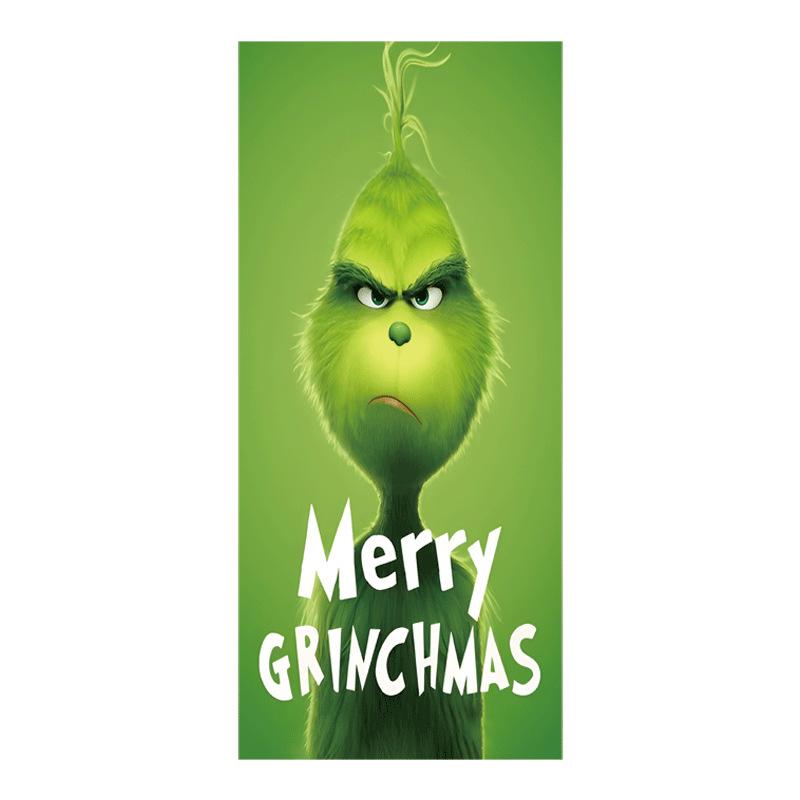 Green Legend Christmas Door Sticker & Hanging Cloth Décor